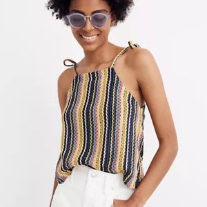 Madewell Texture & Thread Tank Tie Shoulder